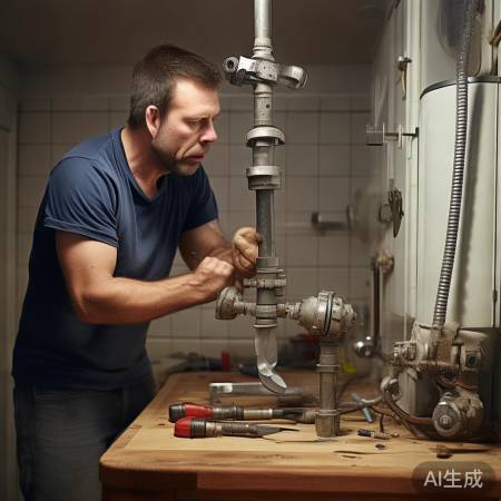 拆旧花洒,螺丝刀辅助,小心勿丢
