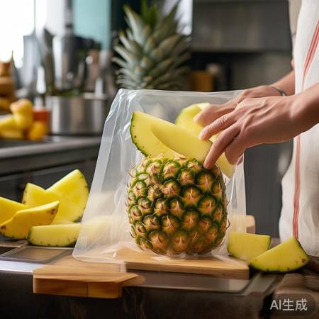 “凤梨保鲜术：切片+袋装留空隙