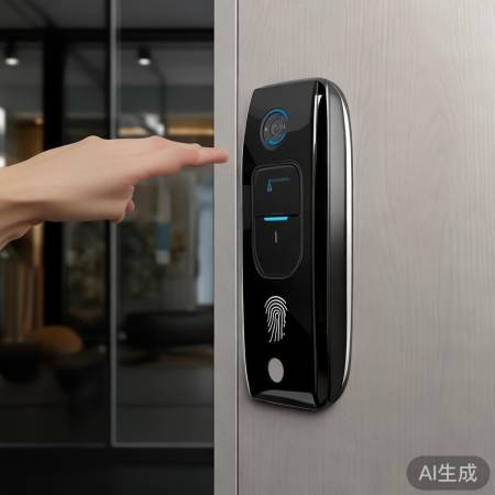 指纹锁特点：多解锁方式，指纹添