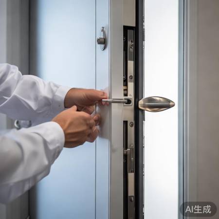 安装后试锁，确保门锁顺畅。