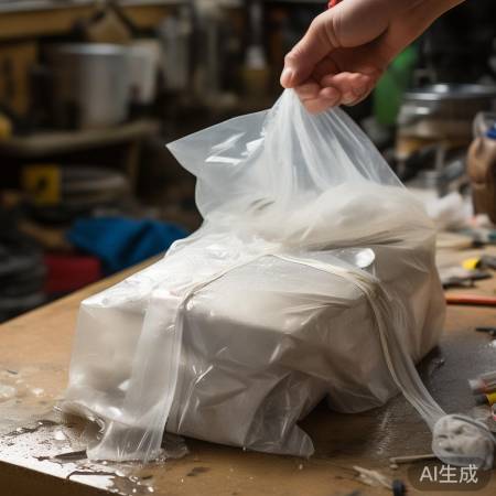 塑料袋胶带包裹不靠谱,易破损增
