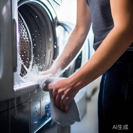 洗衣机清洗,内壁洁净如新。