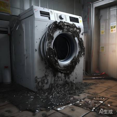 沥青堵塞洗衣机,小心火灾隐患