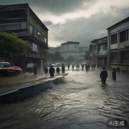 荆州暴雨创历史极值