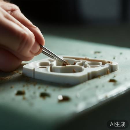 轻柔挑杂质,别伤开关。