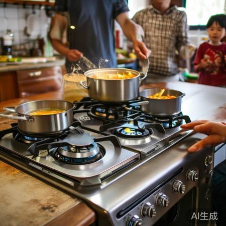 单县燃气灶双灶高效烹饪