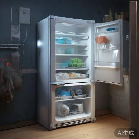 冰箱漏氟耗电增，环境负担加重。