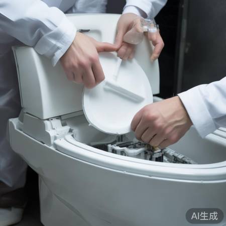 智能马桶拆卸盖板,注意螺丝与顺