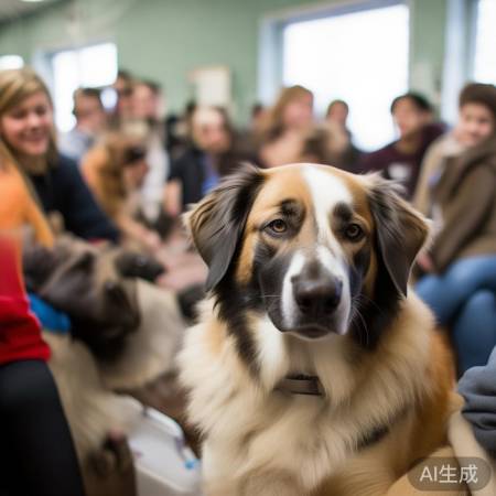 疗愈犬陪伴学生,训练有素