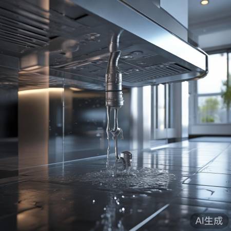 排气管松动，水滴检查紧固