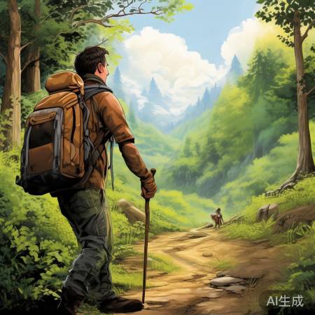 防范野生动物,保持距离,遇险冷
