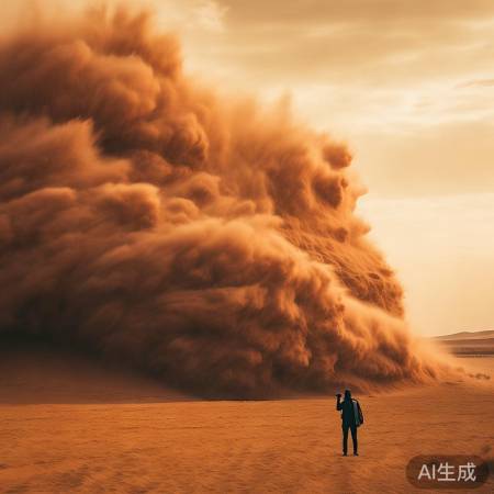 吐鲁番沙尘暴震撼自然