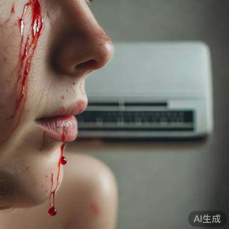 空调风致鼻黏膜干,易流鼻血