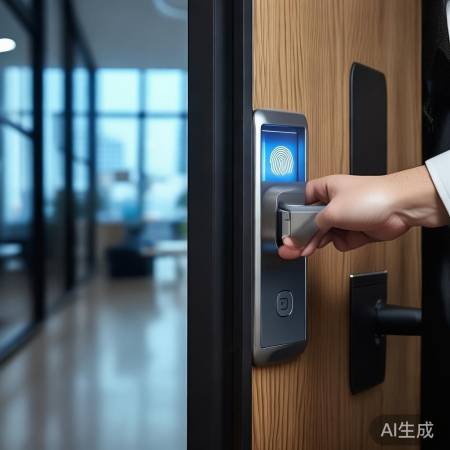 指纹锁亮显技术,商务家居双重便