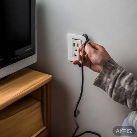 分析故障，检查电源线