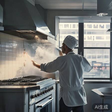 “炒菜关门，清油烟机”