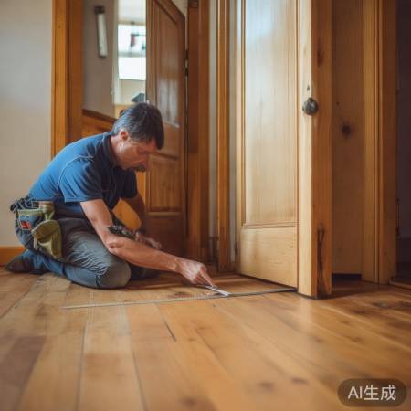 门框地面缝隙检测调整