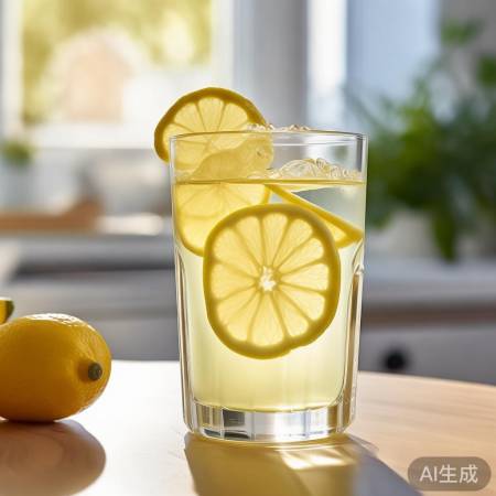 柠檬水,美白肌肤,提神解渴。