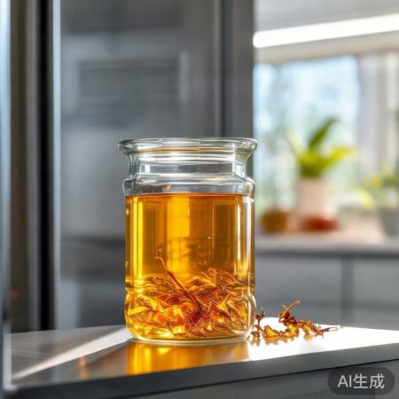 冰箱泡菊茶,养生降三高。