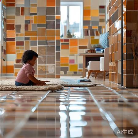 “瓷砖隔音易清洁,育儿工作两相