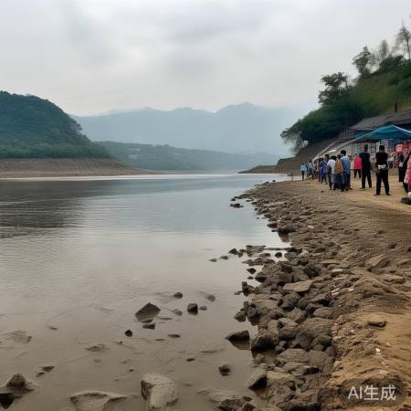 抚仙湖水位急降两米
