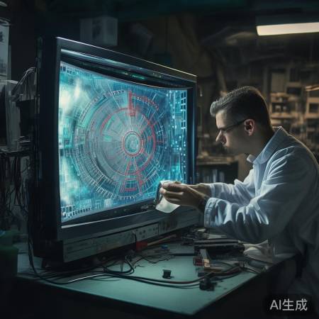 电视故障，专业人员检修
