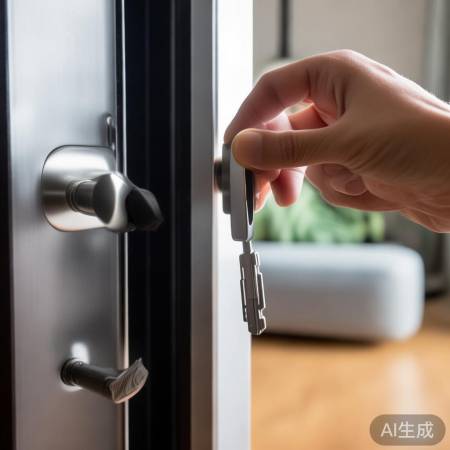 备用钥匙解锁指纹锁