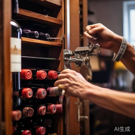 红酒柜开锁教程，轻松秀技巧