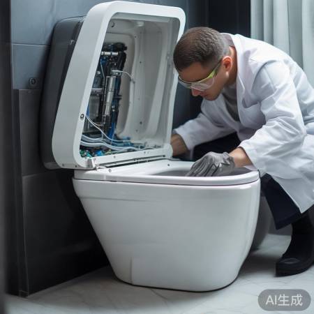 “智能马桶检查：内盖松脱、线路