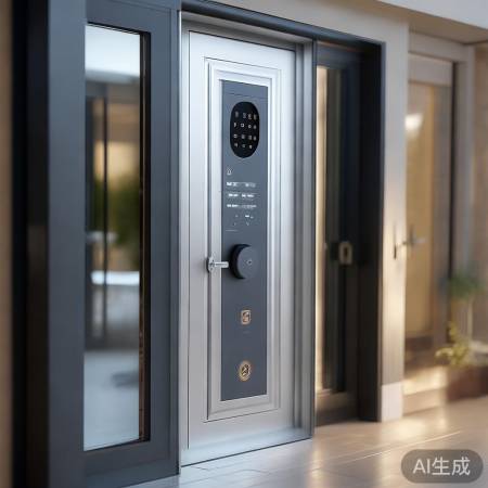 高科技防盗门，指纹密码，时尚智