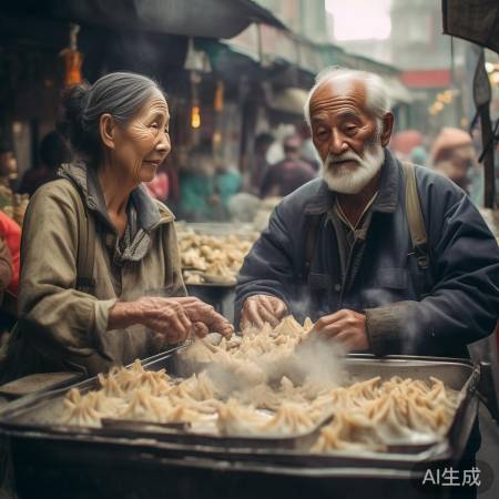 退役老兵夫妻卖饺子温情故事
