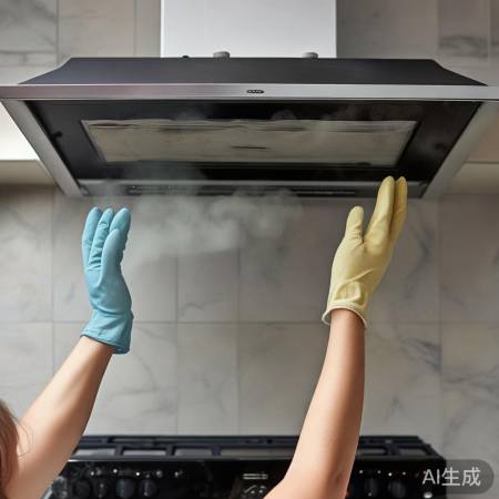 油烟机玻璃孔,戴手套更舒适