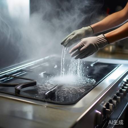 集成灶用水清洗油烟