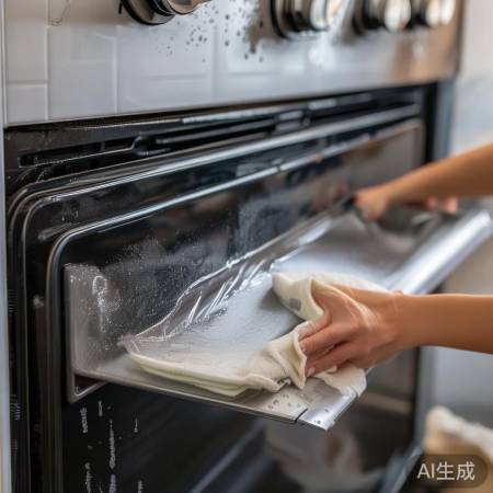清洁烤箱门,去污去指纹