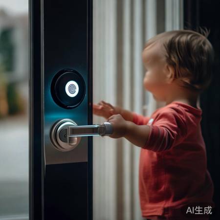 指纹锁解孩子忘带钥匙忧
