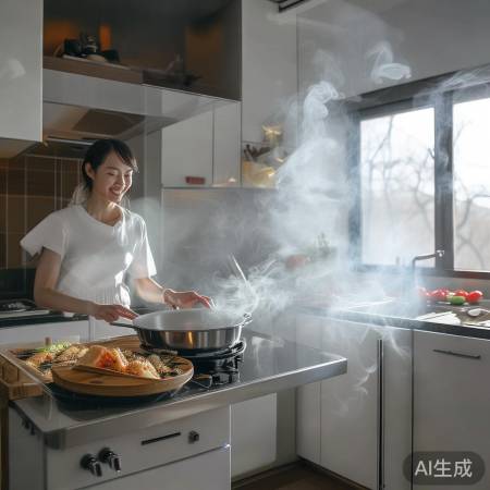风向调节片,厨房清新心情佳