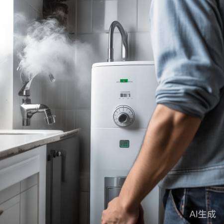 热水器水温过高,冷水流量减小。