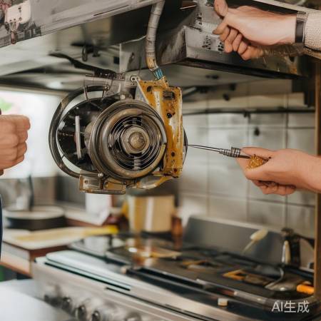 检查油烟机风扇清洁
