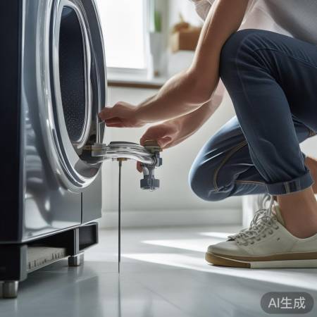 检查洗衣机排水阀接口是否松动