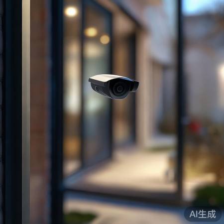 门口装摄像头,实时监控防可疑。