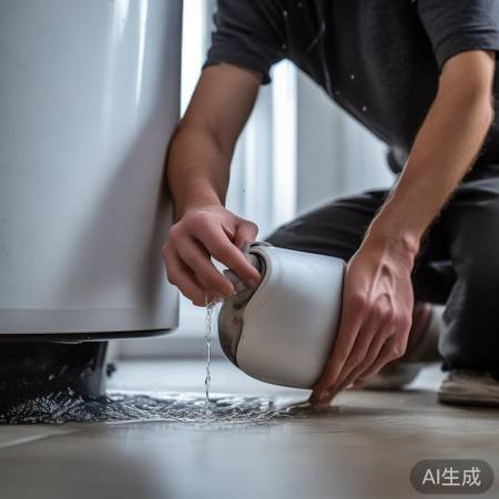 热水排污,底部开口。