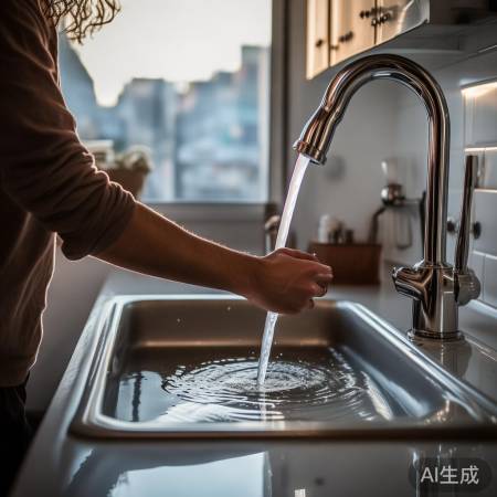 检查水压,正常开启水龙头。