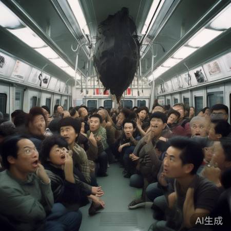 上海地铁惊魂异物掉落