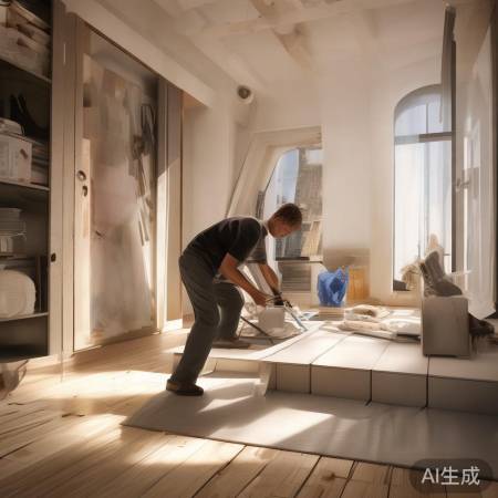 安装暖气片,稳固密封。