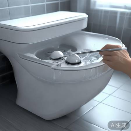 检查马桶内部浮球和进水阀