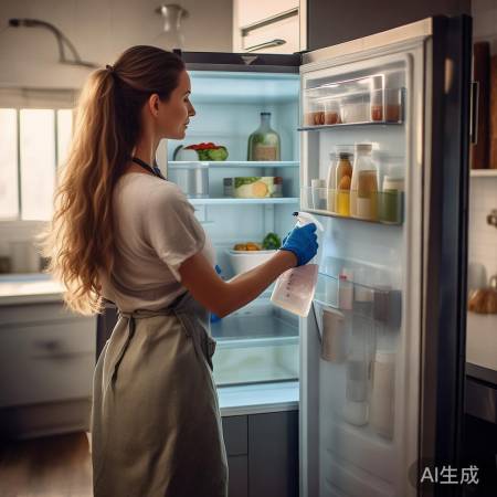 冰箱除味：分类存放，热水白醋擦