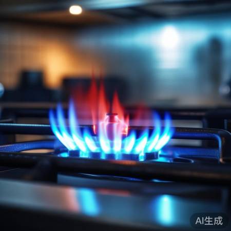 燃气灶点火针烧红，近火源热力作