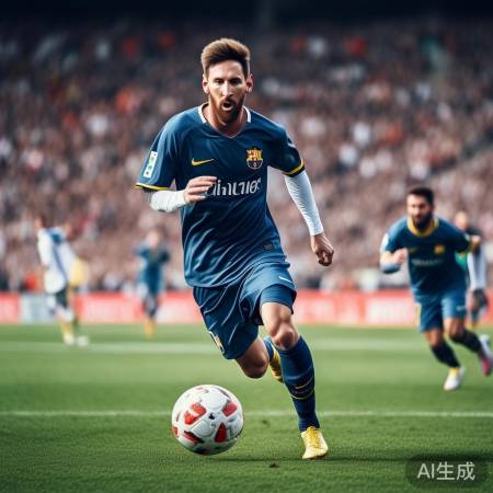 梅西天赋惊人,轻松过五人