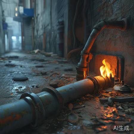 燃气管道隐患导致火焰不稳定