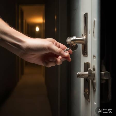 轻柔拧螺丝,轻松卸门锁。